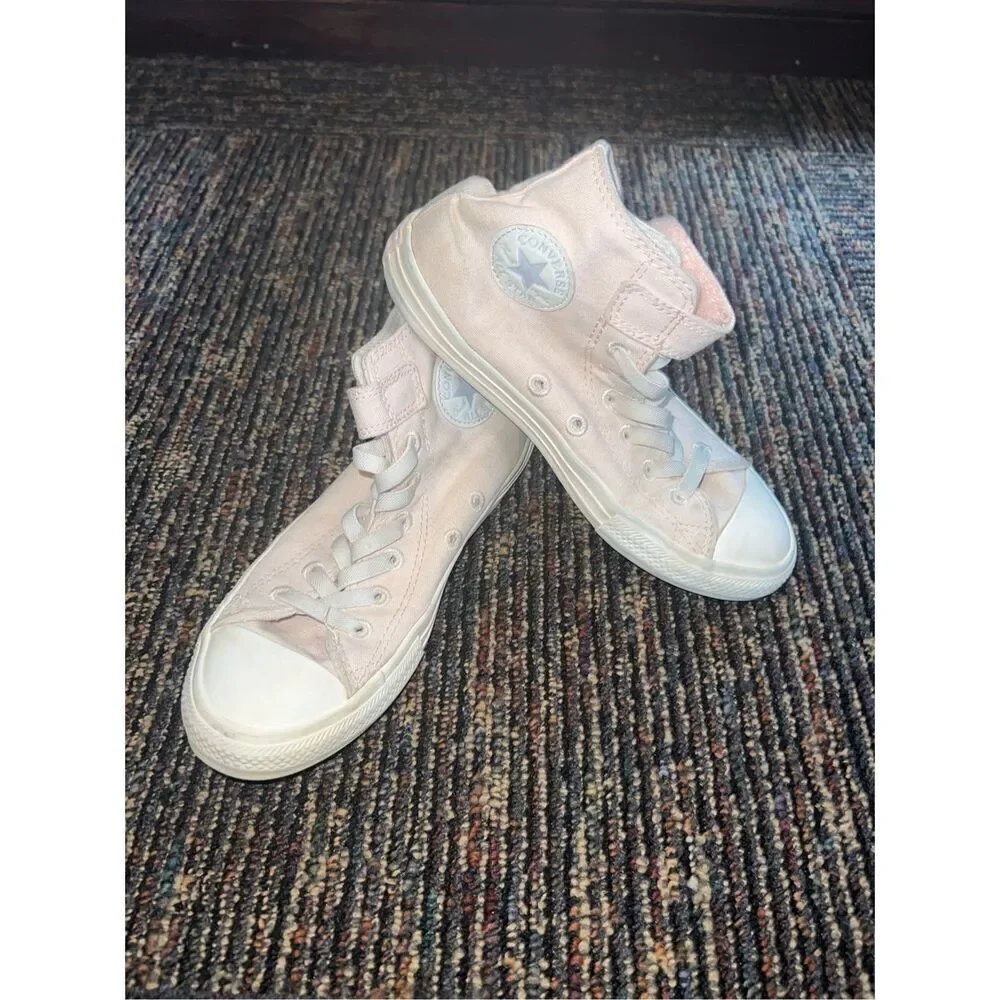 Girls Converse Chuck Taylor High Top Pink Sneakers